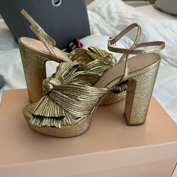 Loeffler Randall Natalia Pleated Platform Sandals - Picture 3 of 6
